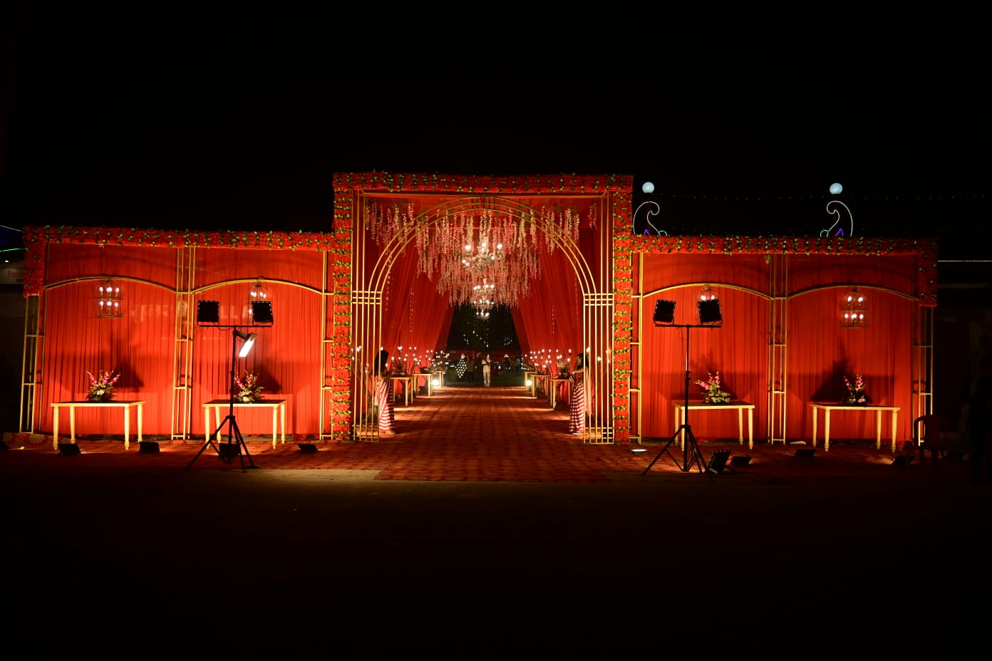 Grand floral entrance